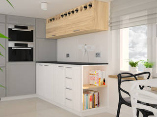 Projekt kuchni, OES architekci OES architekci Scandinavian style kitchen