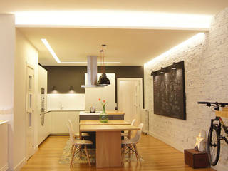 Proyecto de interiorismo para vivienda loft vintage, Sube Interiorismo Sube Interiorismo Casas modernas: Ideas, diseños y decoración