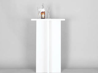 papptisch aus papier-wabenplatten, Frank Huster Frank Huster Minimalist dining room