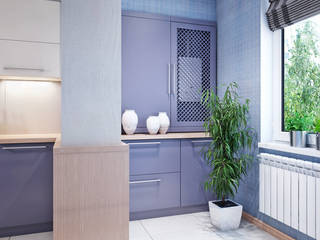 Дизайн квартиры в Севастополе в современном стиле, Студия дизайна ROMANIUK DESIGN Студия дизайна ROMANIUK DESIGN Cozinhas minimalistas