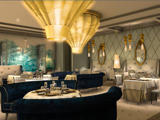 Restaurante Bordeaux, Cancún, moreandmore design moreandmore design Ruang Komersial