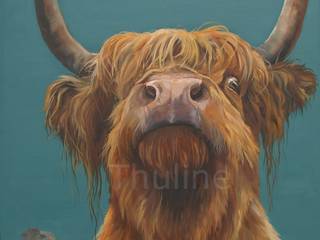 Highland cow paintings and gifts, Thuline, Studio-Gallery Thuline, Studio-Gallery ห้องอื่นๆ