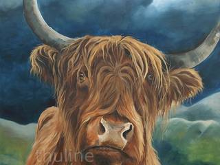 Highland cow paintings and gifts, Thuline, Studio-Gallery Thuline, Studio-Gallery ห้องอื่นๆ