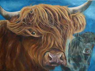 Highland cow paintings and gifts, Thuline, Studio-Gallery Thuline, Studio-Gallery Các phòng khác