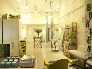 Sube Susaeta Interiorismo diseña centro de belleza "La Morla Hairdressing", Bilbao, Sube Interiorismo Sube Interiorismo Ruang Komersial