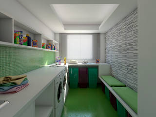 Laundry Ideia1 Arquitetura Cozinhas modernas Construção,Armários,produtos,Iluminação,Design de interiores,Janela,Luminária,Pisos,Piso,casa