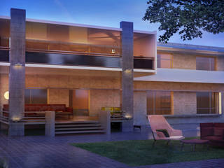 Private Villa_002, MHD Design Group MHD Design Group Varandas, alpendres e terraços modernos