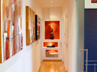 Ristrutturazione abitazione RT a Bologna, Studio Sabatino Architetto Studio Sabatino Architetto Modern corridor, hallway & stairs