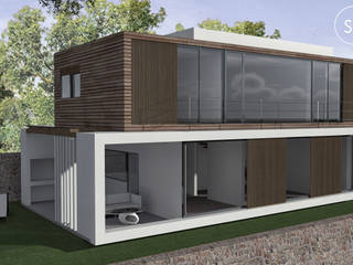 Casa com vista privilegiada - Casa LL, start.arch architettura start.arch architettura Moderne Häuser