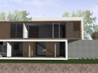 Casa com vista privilegiada - Casa LL, start.arch architettura start.arch architettura Дома в стиле модерн