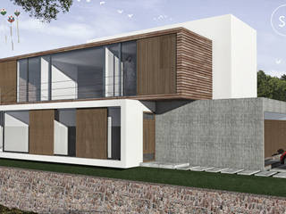 Casa com vista privilegiada - Casa LL, start.arch architettura start.arch architettura Casas modernas