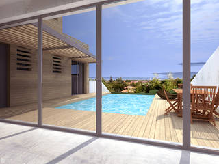 Maison P : ancrée dans la pente, amazing architectures amazing architectures Piscinas modernas