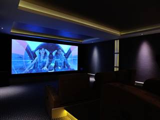 Cinema rooms, Mille Couleurs London Mille Couleurs London Modern media room