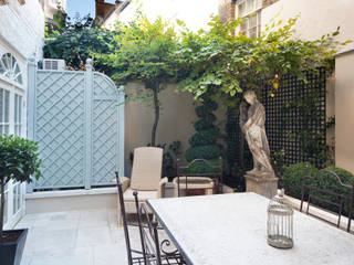 London Studio, David Hales Interior Design David Hales Interior Design Rustic style balcony, veranda & terrace