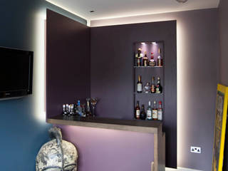 Bespoke games room bar & Cinema room bar, cu_cucine cu_cucine Salones de estilo moderno