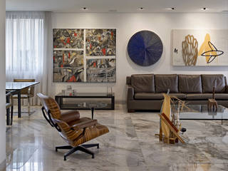 Art, home, Jaqueline Frauches Arquitetura e Interiores Jaqueline Frauches Arquitetura e Interiores Modern living room