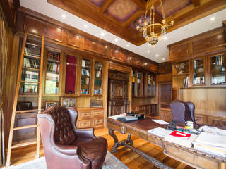 Traditional Home Office/ Study, Liquid Interiors Liquid Interiors Ruang Studi/Kantor Klasik