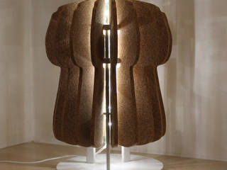 "Cork...l'eco-lamp" ..illumina, arreda, ispira.., Stefania Spaccavento Stefania Spaccavento Commercial spaces