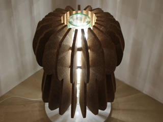 "Cork...l'eco-lamp" ..illumina, arreda, ispira.., Stefania Spaccavento Stefania Spaccavento منازل