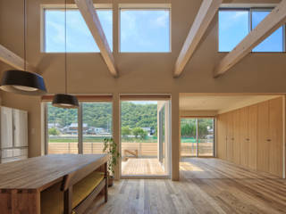 田んぼの中の小箱, 内田建築デザイン事務所 内田建築デザイン事務所 Casas de estilo moderno