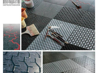 Urban design for tile, improntabarre - Handcraft & Design Laboratory improntabarre - Handcraft & Design Laboratory Industrial style walls & floors
