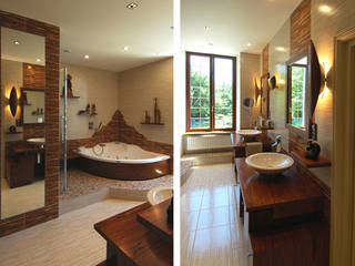 Salle de bains, ARMOR ARCHITECTURE ASSOCIES ARMOR ARCHITECTURE ASSOCIES Colonial style bathroom