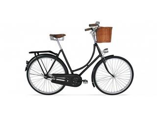 BICICLETA HOLANDESA CON CESTA BICICLETA HOLANDESA DE CIUDAD PARA HOMBRE/MUJER CON CESTA - RUEDAS NEGRAS, Eurodivan Eurodivan บ้านและที่อยู่อาศัย