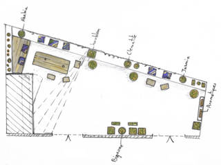 Terrasse urbaine / Toits de Marseille, a.Calu Paysagiste concepteur a.Calu Paysagiste concepteur