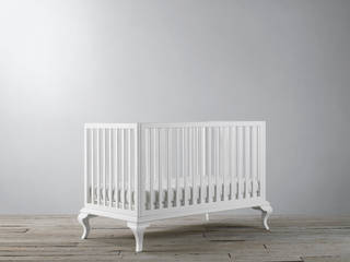 Luxury Cot Beds with solid oak: French inspired designs, Custard & Crumble Custard & Crumble 모던스타일 아이방