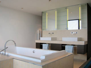 Luxusbad mit Duschraum, hansen innenarchitektur materialberatung hansen innenarchitektur materialberatung Modern bathroom