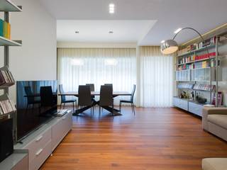 Appartamento alla Caffarella - Roma, Archifacturing Archifacturing Ruang Keluarga Modern