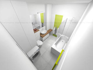 Skandynawska łazienka, Studio Malina Studio Malina Scandinavian style bathroom