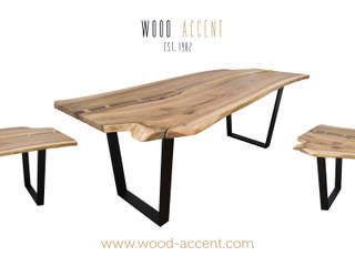 EINZIGARTIGE HANDGEMACHTE TISCHE, WOOD ACCENT WOOD ACCENT ห้องทานข้าว