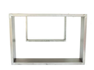 Mesa hierro crudo, madera envejecida. 100 x 60 x 40cm, Héctor Nevado Héctor Nevado Comedores de estilo industrial