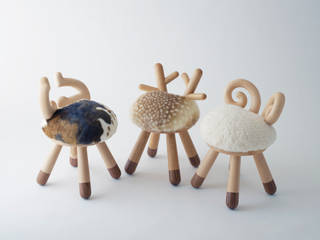 bambi chair / sheep chair / cow chair, kamina&C kamina&C Eklektyczny pokój dziecięcy