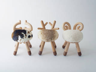 bambi chair / sheep chair / cow chair, kamina&C kamina&C Quartos de criança ecléticos