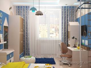 Россия, г. Ростов, квартира 80 м2, студия Design3F студия Design3F Modern Kid's Room