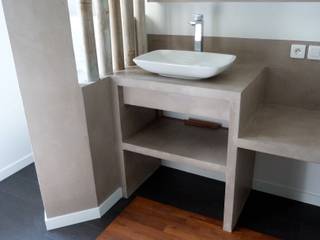 extension pour une nouvelle cuisine , karine penard karine penard Minimalist style bathroom