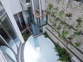 水床の水盤 有限会社加々美明建築設計室 オリジナルな 庭