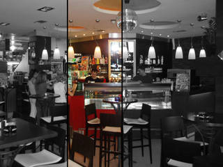 Bar/caffé/Lounge con il giardino d'inverno, Studio d'arte e architettura Ana D'Apuzzo Studio d'arte e architettura Ana D'Apuzzo Commercial spaces