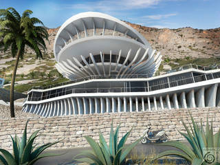 Манта на берегу средиземного моря, Архитектурное бюро и дизайн студия "Линия 8" Архитектурное бюро и дизайн студия 'Линия 8' منازل