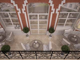 Терасса, STONE design STONE design Balcones y terrazas de estilo clásico