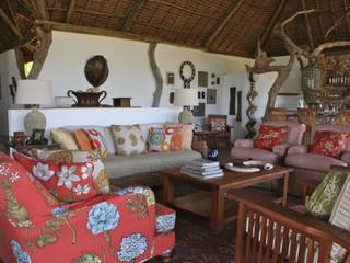Beho Beho – Luxury Safari Lodge, Horton and Co Horton and Co Tropische woonkamers