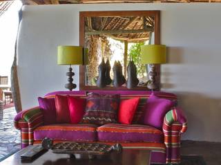 Beho Beho – Luxury Safari Lodge, Horton and Co Horton and Co トロピカルデザインの リビング