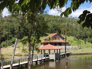 Projeto casa de campo, MARIA IGNEZ DELUNO arquitetura MARIA IGNEZ DELUNO arquitetura บ้านและที่อยู่อาศัย