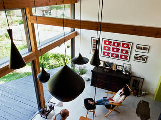 曲居 kyokkyo, UZU architects UZU architects Scandinavian style living room
