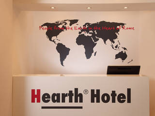 Hearth Hotel Roma, studio callocchia: architettura-design-comunicazione studio callocchia: architettura-design-comunicazione Espacios comerciales