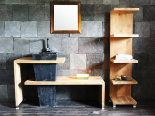 homify Phòng tắm phong cách hiện đại Shelves