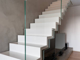 Residenza privata - design Meregalli- Merlo- Carmagnola, MA-Bo srl MA-Bo srl Modern Corridor, Hallway and Staircase