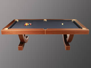 'The Arc', 8 ft American Pool Table. Designer Billiards Phòng ăn phong cách hiện đại Tables